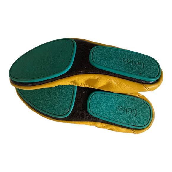 Tieks by Gavrieli  Womens US 6 Mustard Yellow Casual Comfy Ballet  Leather Flats - Picture 9 of 14